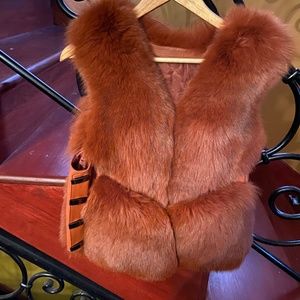 Real Mink leather vest